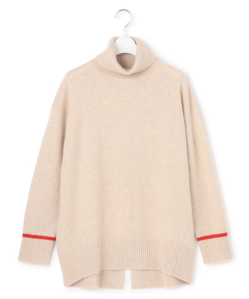 J.PRESS YORK STREET 【WOMEN】ウールカシミヤ デザインタートルネック ニット 