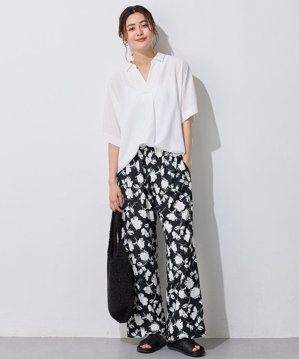 ANY L 【洗濯機可/ウエストゴム】プリントパンツ 