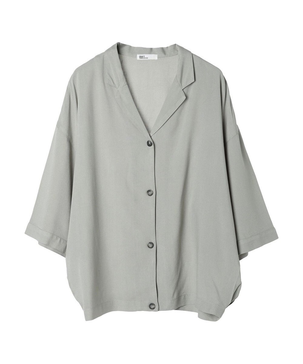 CRAFT STANDARD BOUTIQUE レーヨンワイドシャツ 