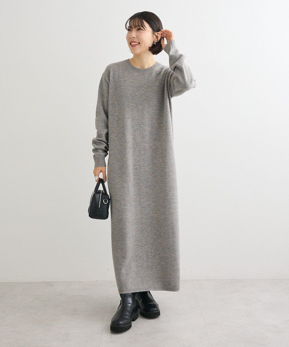 Green Parks ＳＥＴ２点ケーブルベスト＋ニットワンピース 