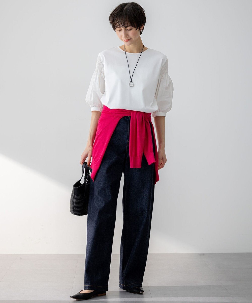 23区 L 【Oggi6月号掲載】ピュアリネンハイゲージ カーディガン 