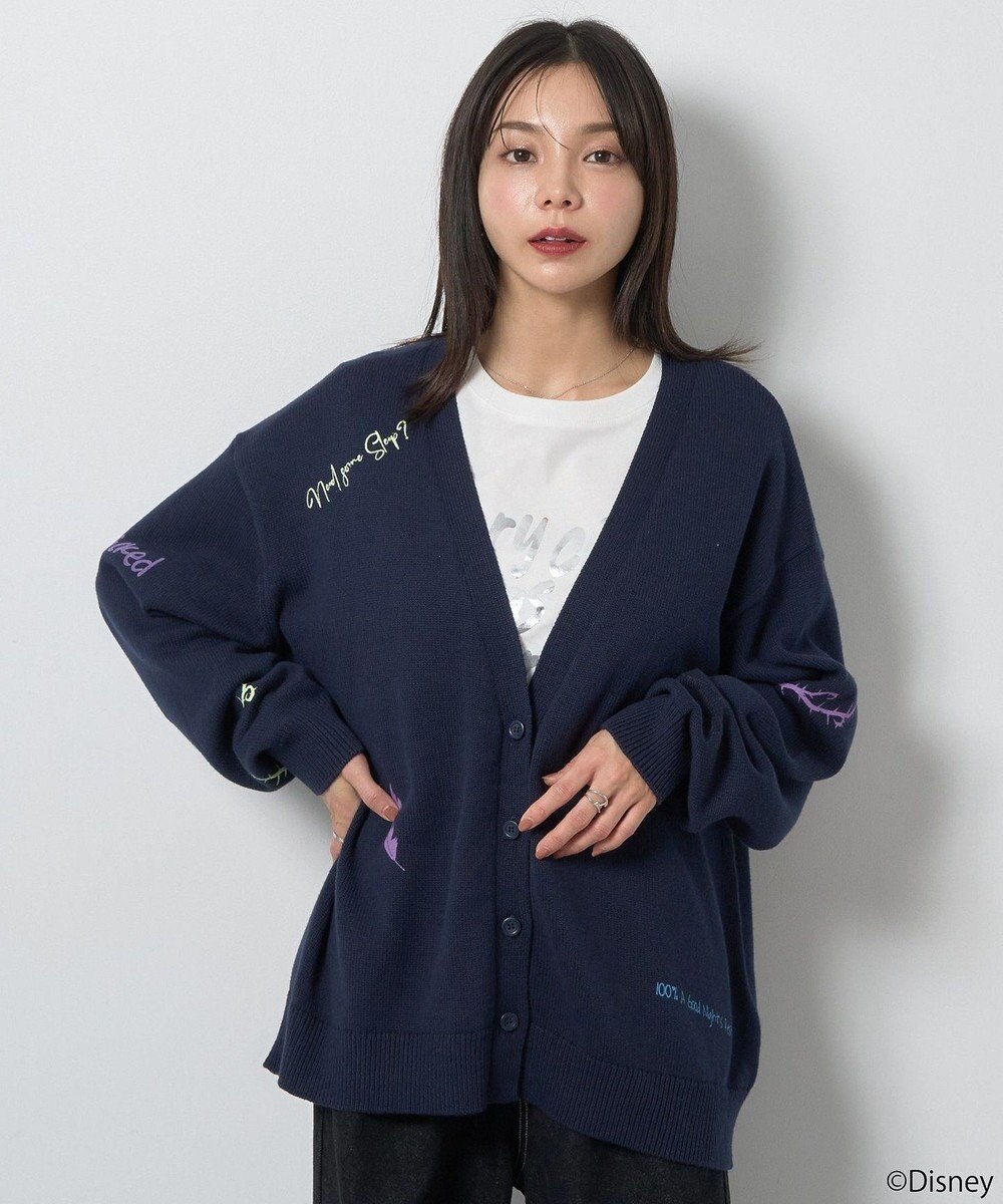 earth music&ecology Ｖｉｌｌａｉｎｓ　マレフィセント／ニットカーディガン 