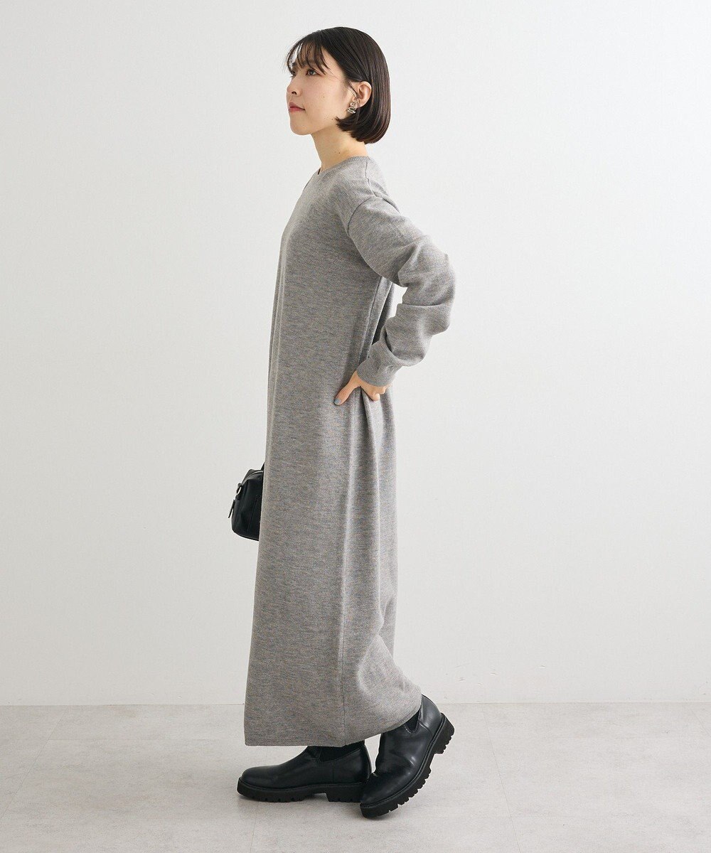 Green Parks ＳＥＴ２点ケーブルベスト＋ニットワンピース 