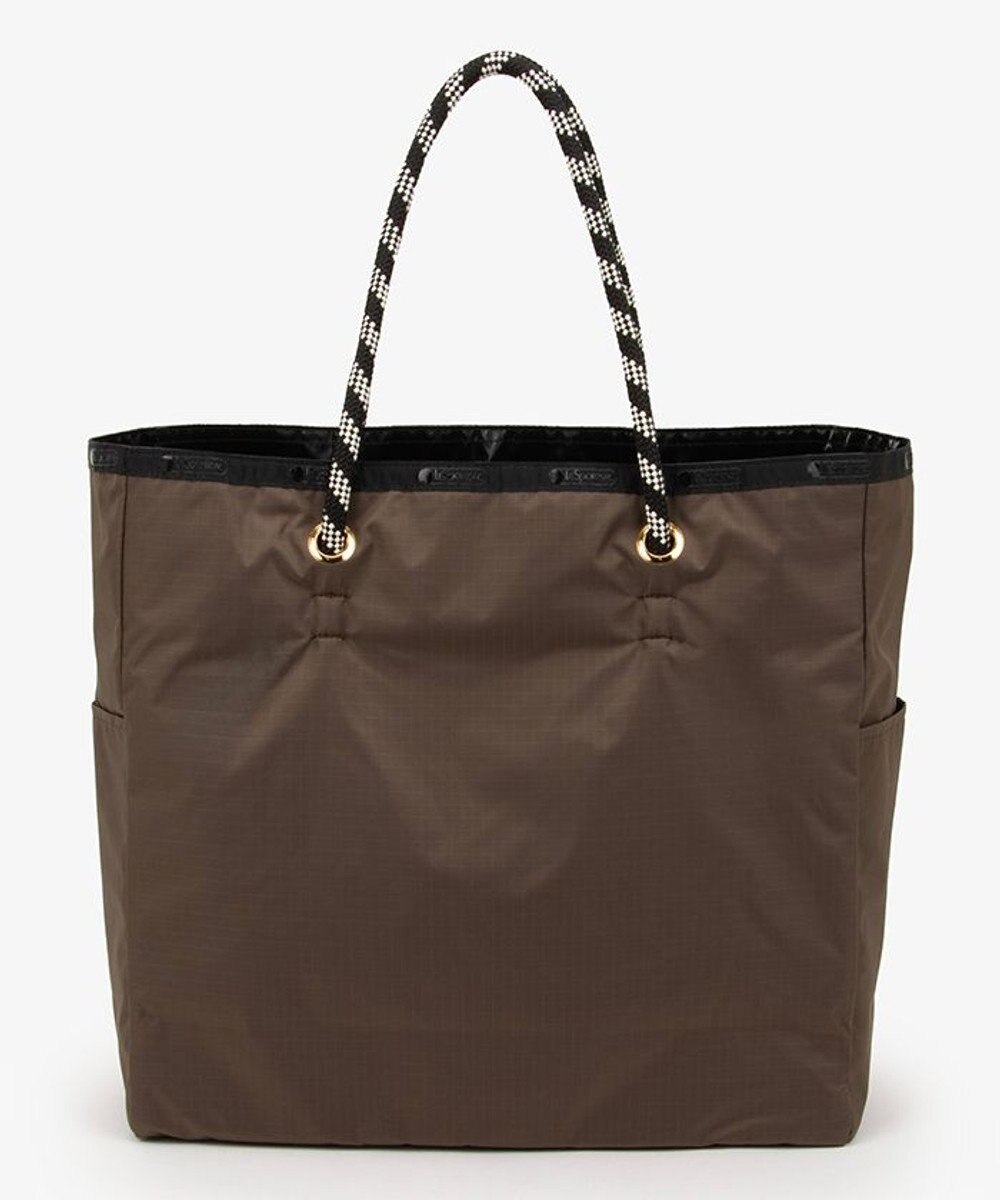 LeSportsac LARGE 2 WAY TOTE/2ウェイチョコレート/ブラックシャイン 