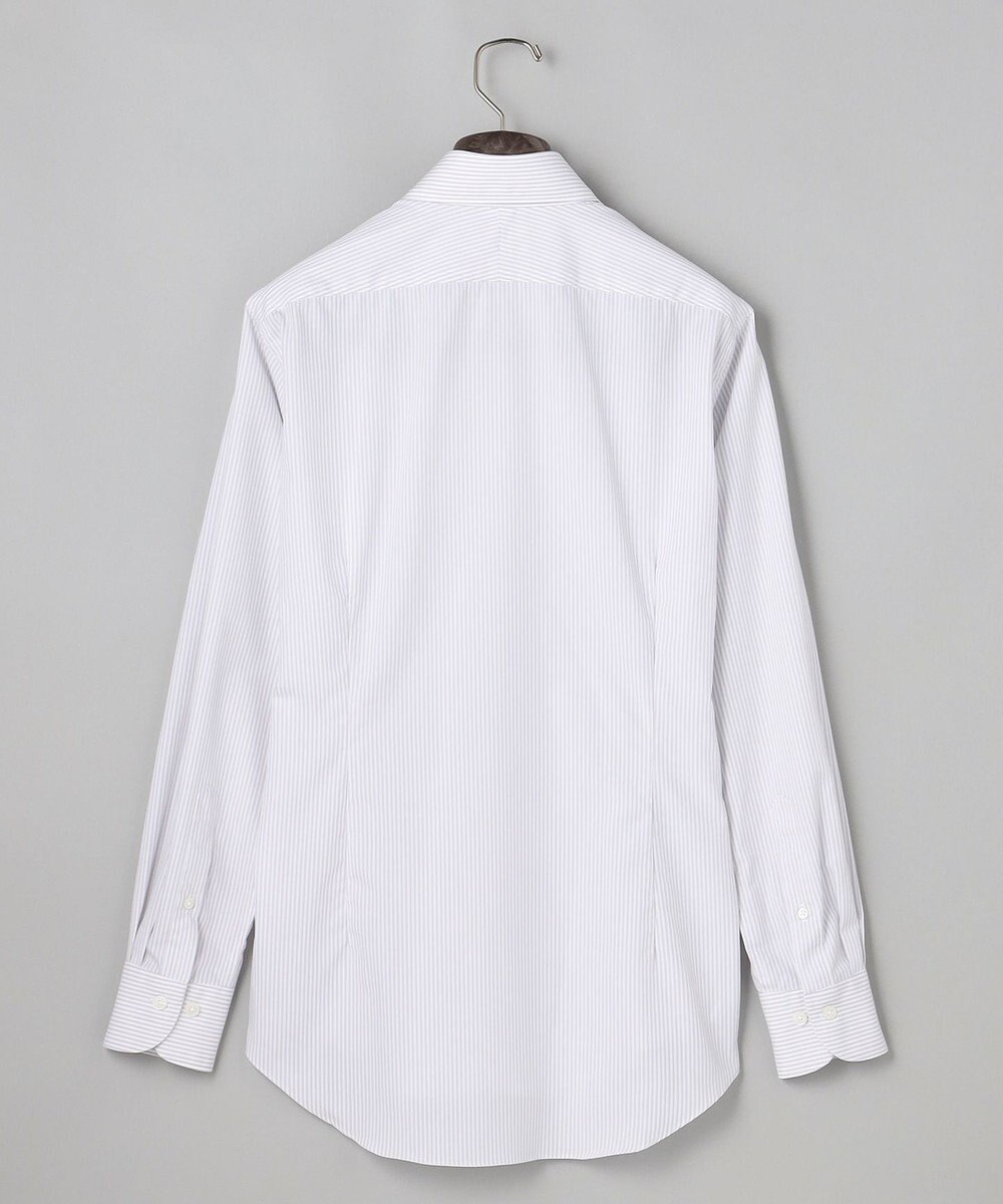 GOTAIRIKU 【形態安定】PREMIUMPLEATS_セミワイドカラー 通年ドレスシャツ（カラー ストライプ） 