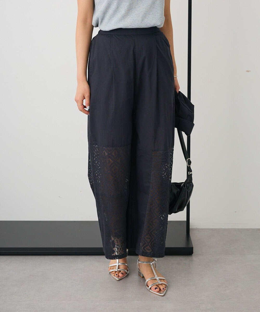 CRAFT STANDARD BOUTIQUE レースパッチワークパンツ 