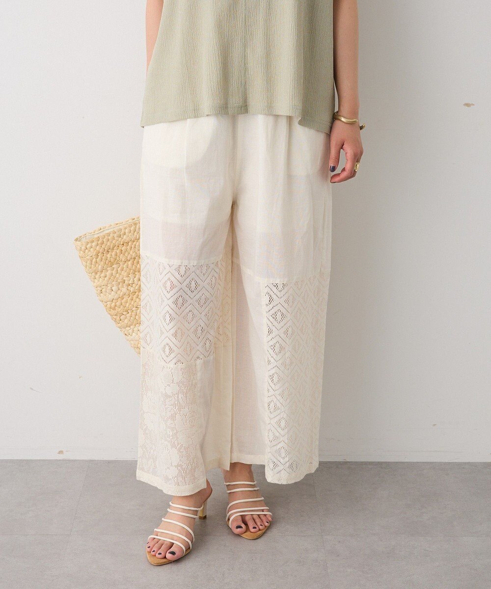 CRAFT STANDARD BOUTIQUE レースパッチワークパンツ 