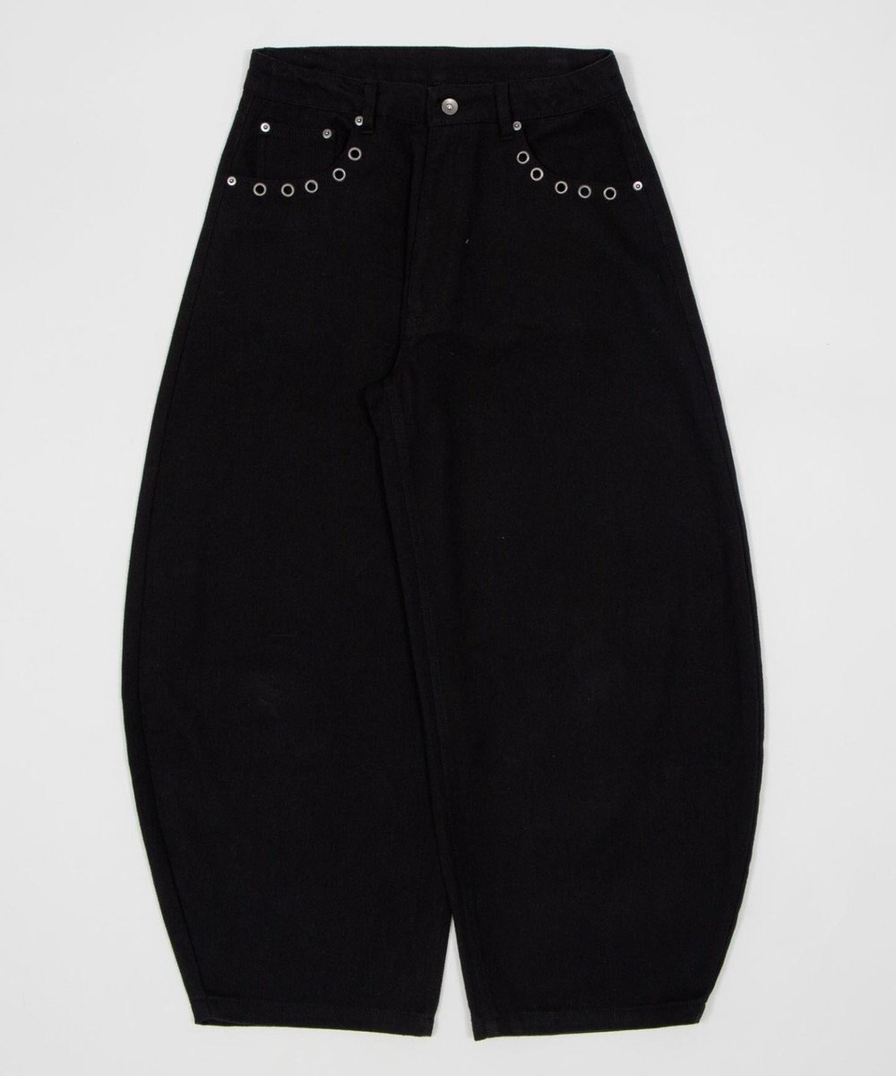 WEGO 【ユニセックス着用ITEM】ハトメバッククロスモチーフパンツ 