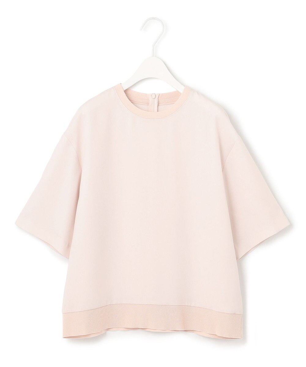 ICB 【新色追加・洗える】 FluidBackSatin Tブラウス 