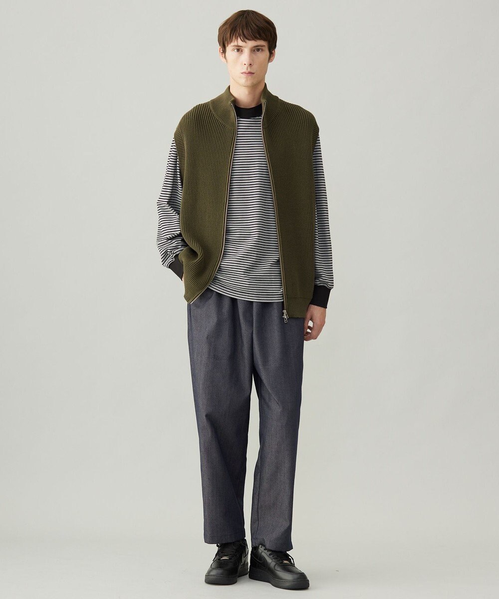 UNFILO MENS スウェットライク ジップベスト [24年秋冬商品] 