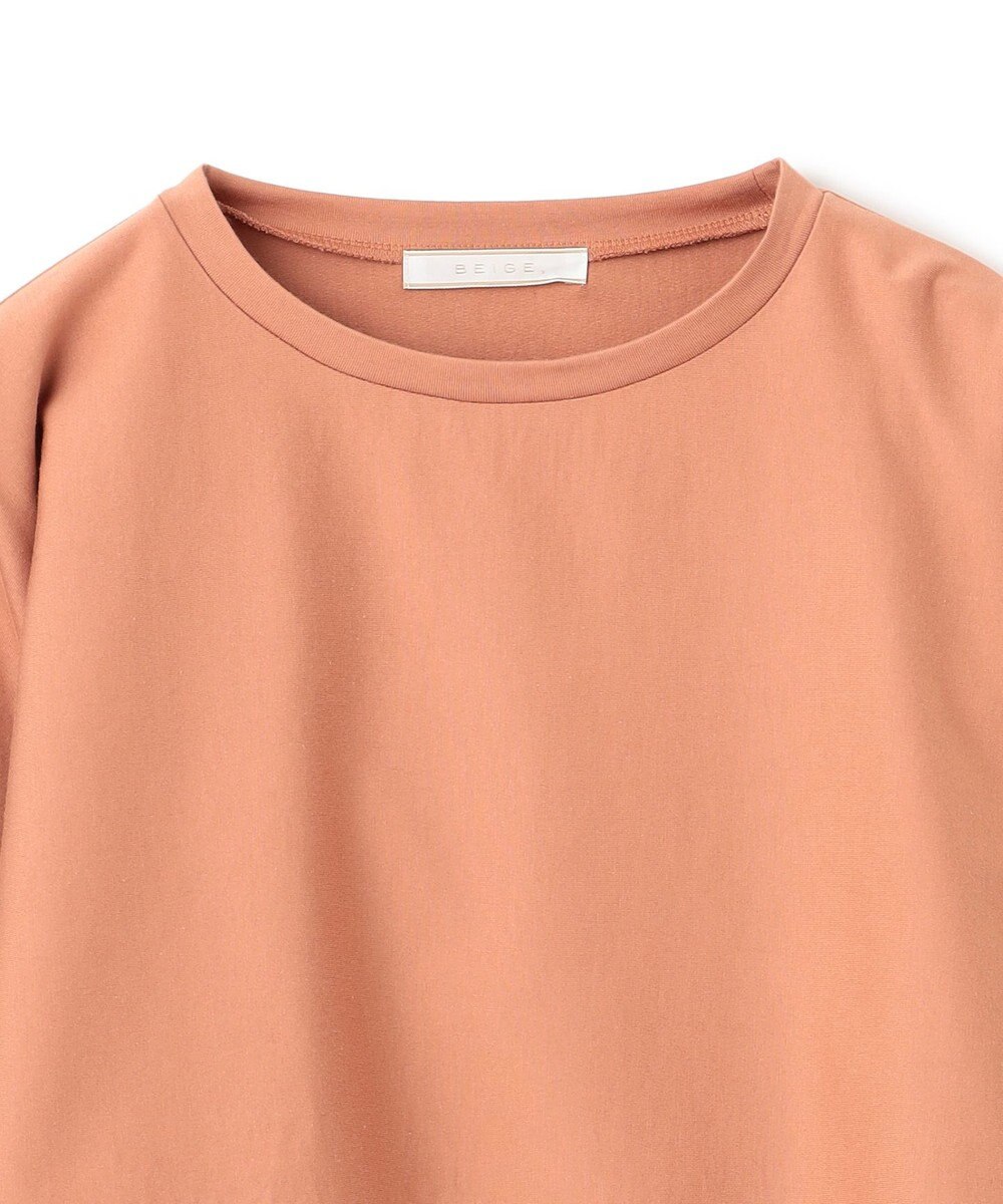 BEIGE， 【BEIGE,ecru/WEB限定・洗える】JERSEY STITCH / コットンクロップドトップス 