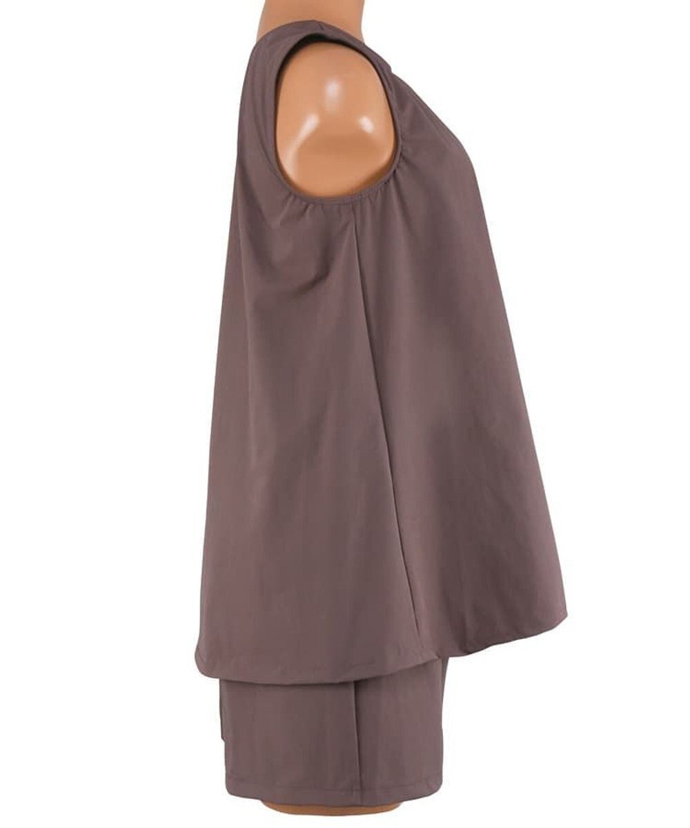 San-ai Resort（三愛水着楽園） 【カップ付きセット水着】タンキニ セット水着　無地【Ungrid（アングリッド）】 