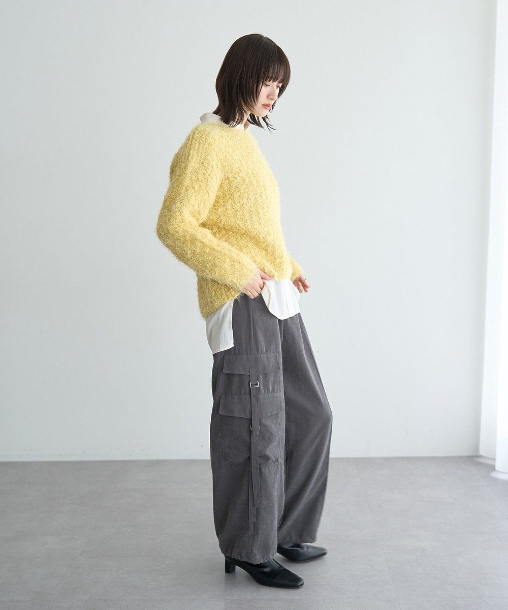 YECCA VECCA フェザーモールニット 