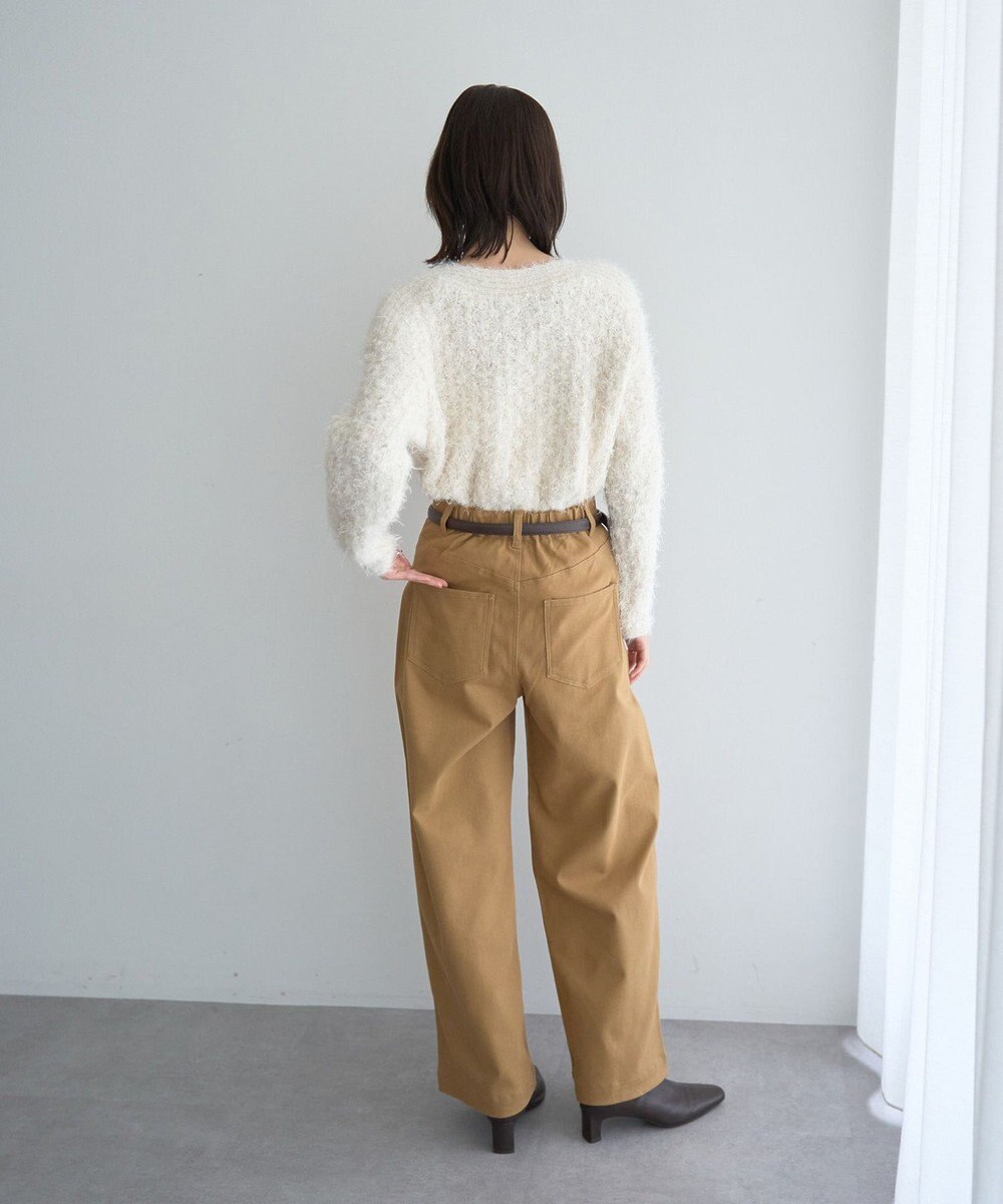 YECCA VECCA フェザーモールニット 