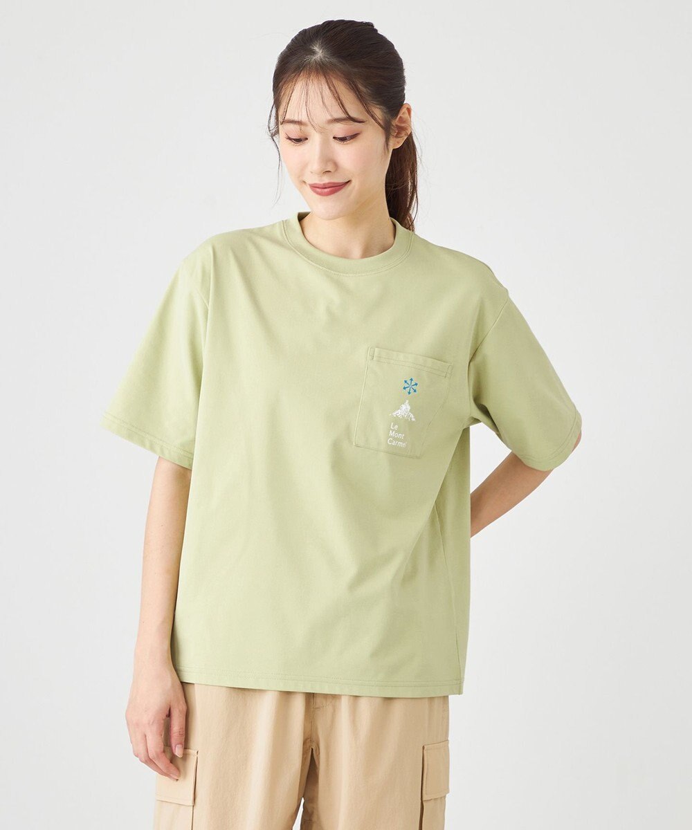 SHARE PARK LADIES 【UVカット・吸水速乾・ストレッチ・軽量 】ロゴポケットTシャツ（S・Mサイズ） 