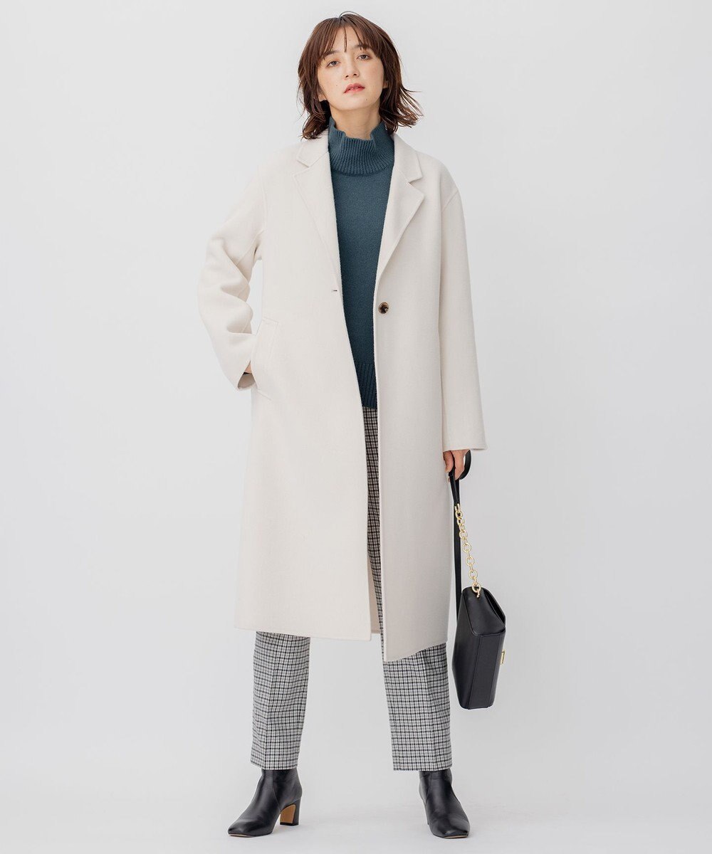 23区 ウールリバー ロングコート 