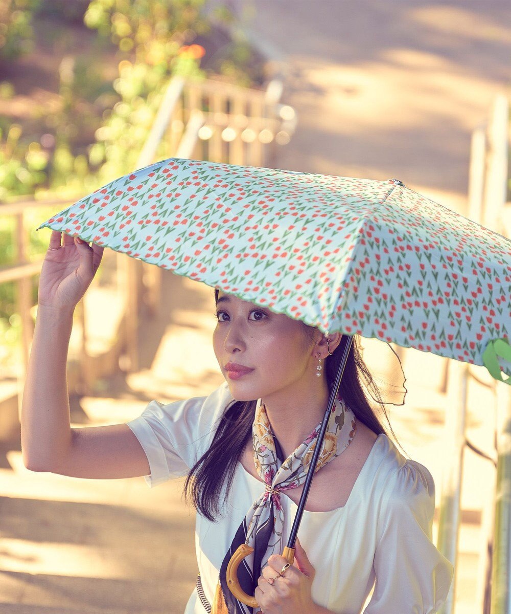 MOONBAT アデリアレトロ×estaa 晴雨兼用日傘 折りたたみ傘 コレック UV 一級遮光 