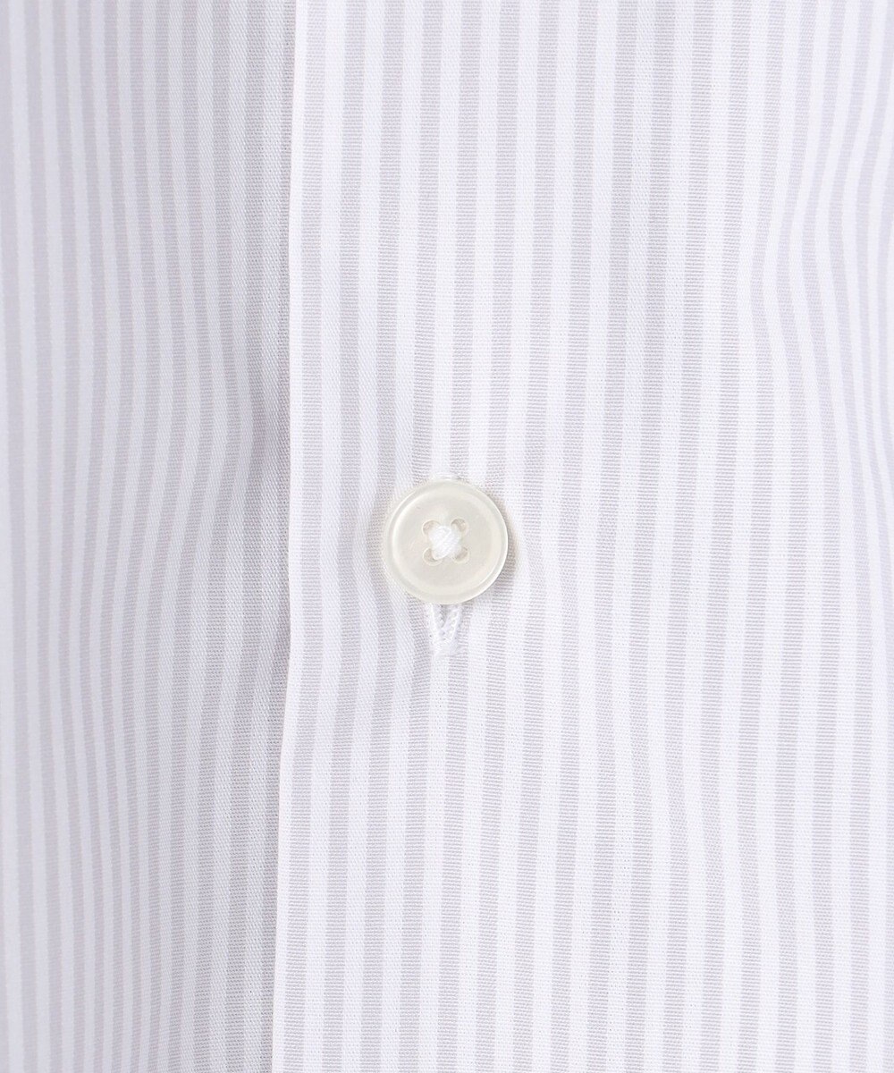 GOTAIRIKU 【形態安定】PREMIUMPLEATS_セミワイドカラー 通年ドレスシャツ（カラー ストライプ） 