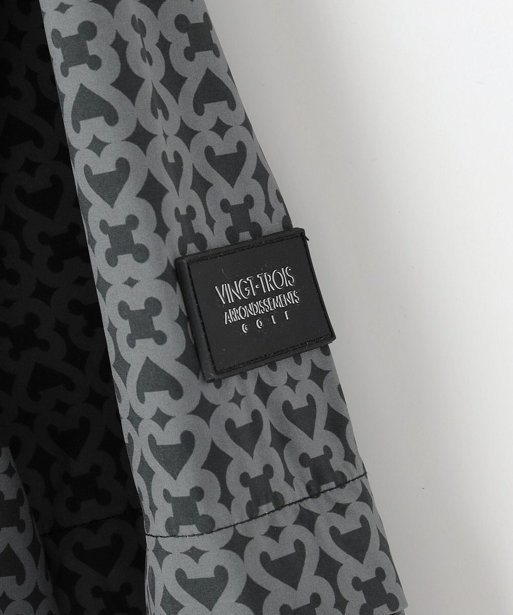 23区GOLF 【MEN】モノグラム レインブルゾン 2WAYストレッチ 透湿防水 防風 撥水 ポケッタブル 