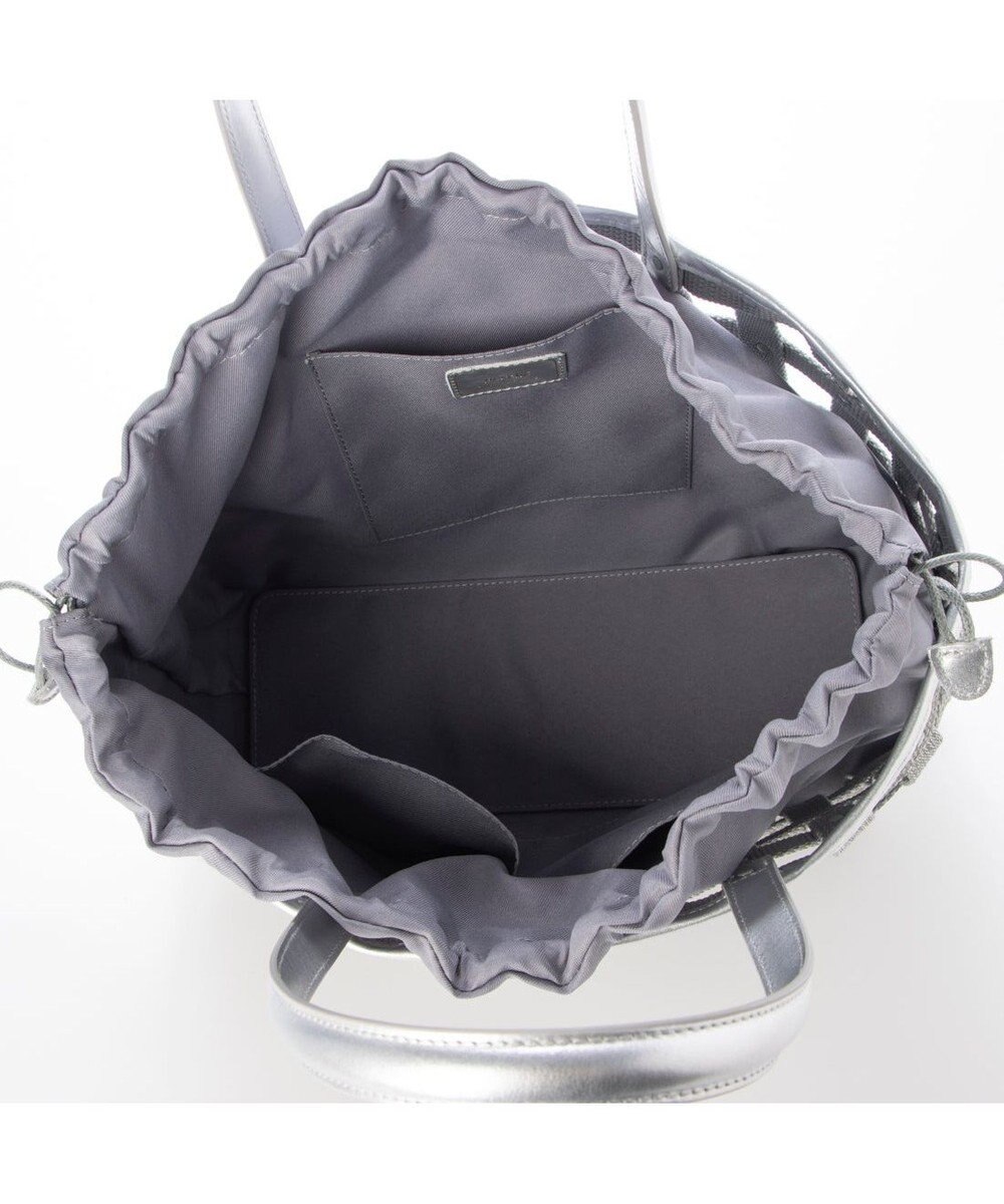 UNBILLION ペルケ perche / テープ透かし格子トートバッグL 