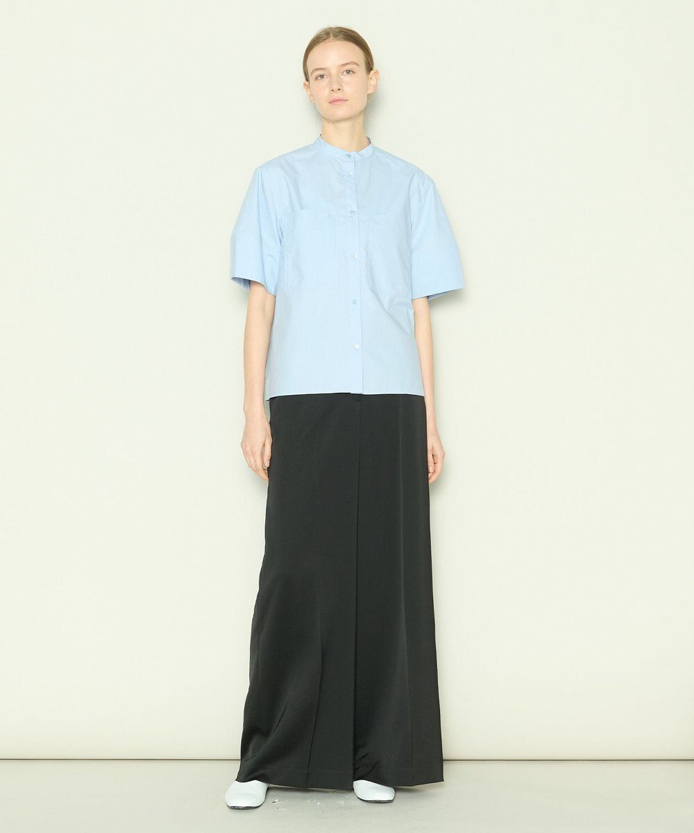 JOSEPH 【洗える】コットンシルク　フルオープンブラウス 