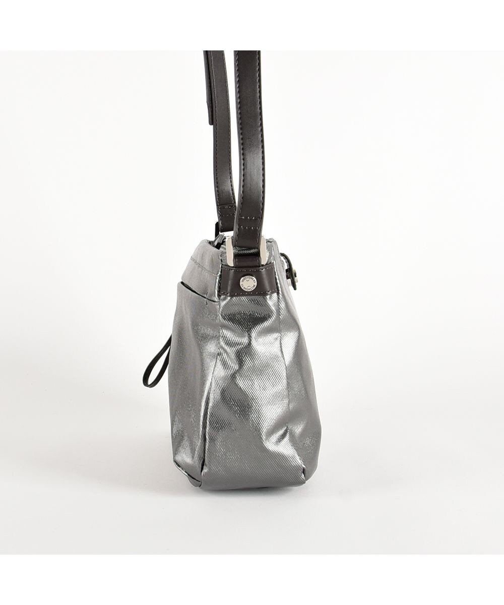 LA BAGAGERIE コーティングキャンバス ミニショルダーバッグ 