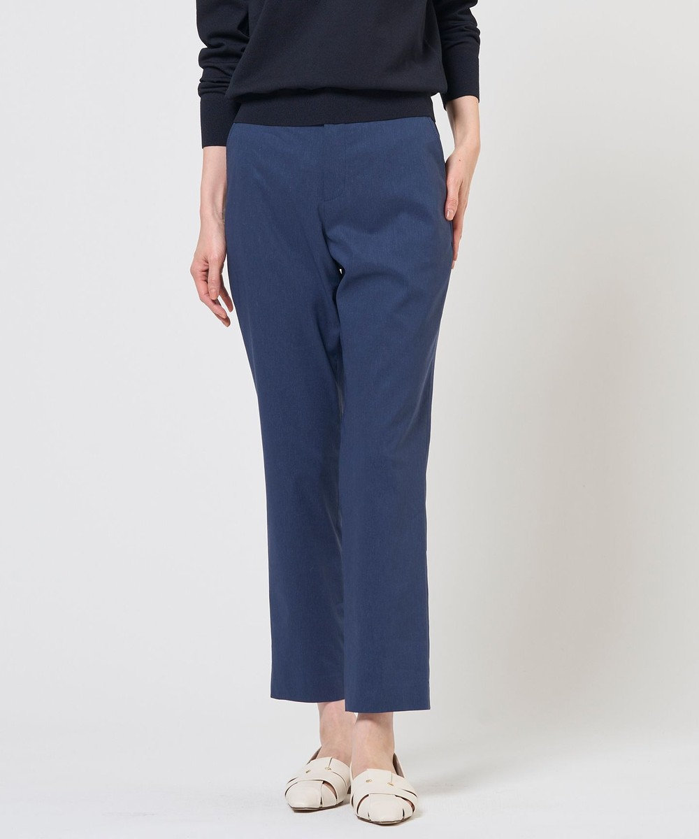 J.PRESS LADIES 【WEB限定カラーあり】セルロースリネンストレッチ テーパード パンツ 