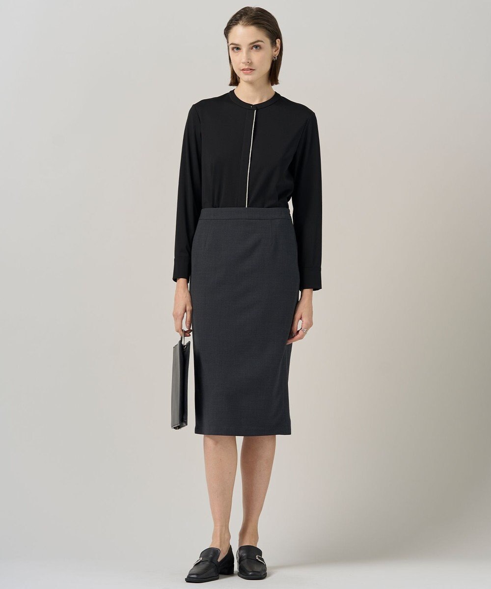 ICB 【UVカット・洗える】ウール2WAYストレッチ タイトスカート 