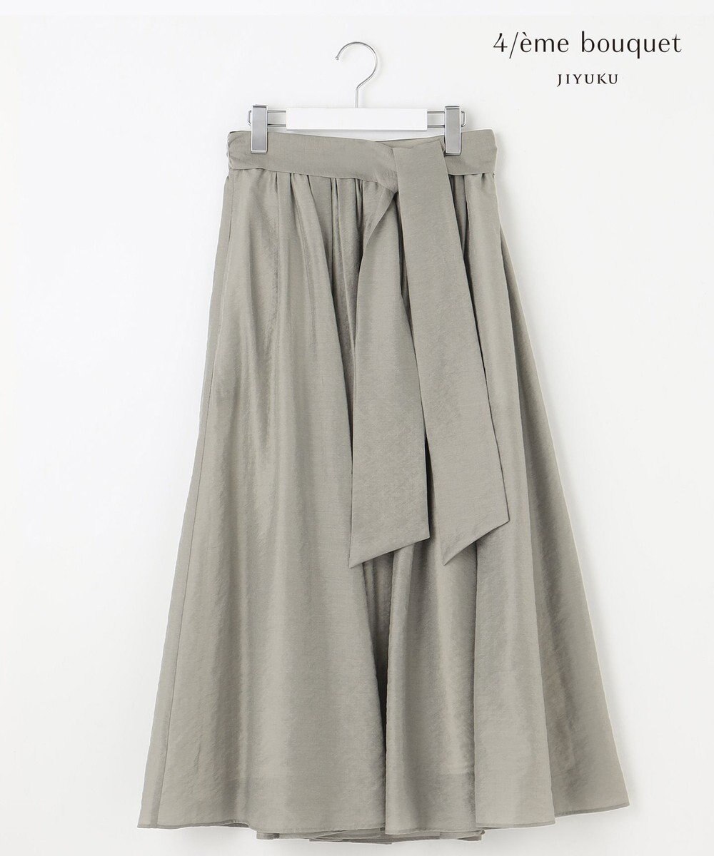 自由区 【カトリエムブーケ】Silhouette evasee シアーフレアスカート 