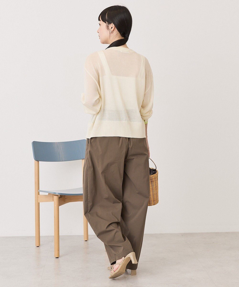 AMERICAN HOLIC シアー配色ニットカーディガン 
