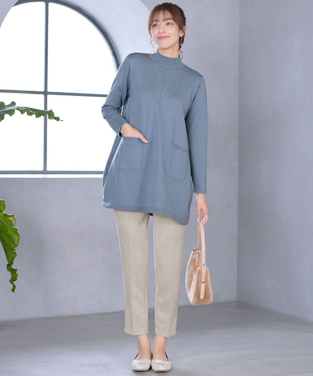 Tiaclasse ポケット付きニットチュニック 