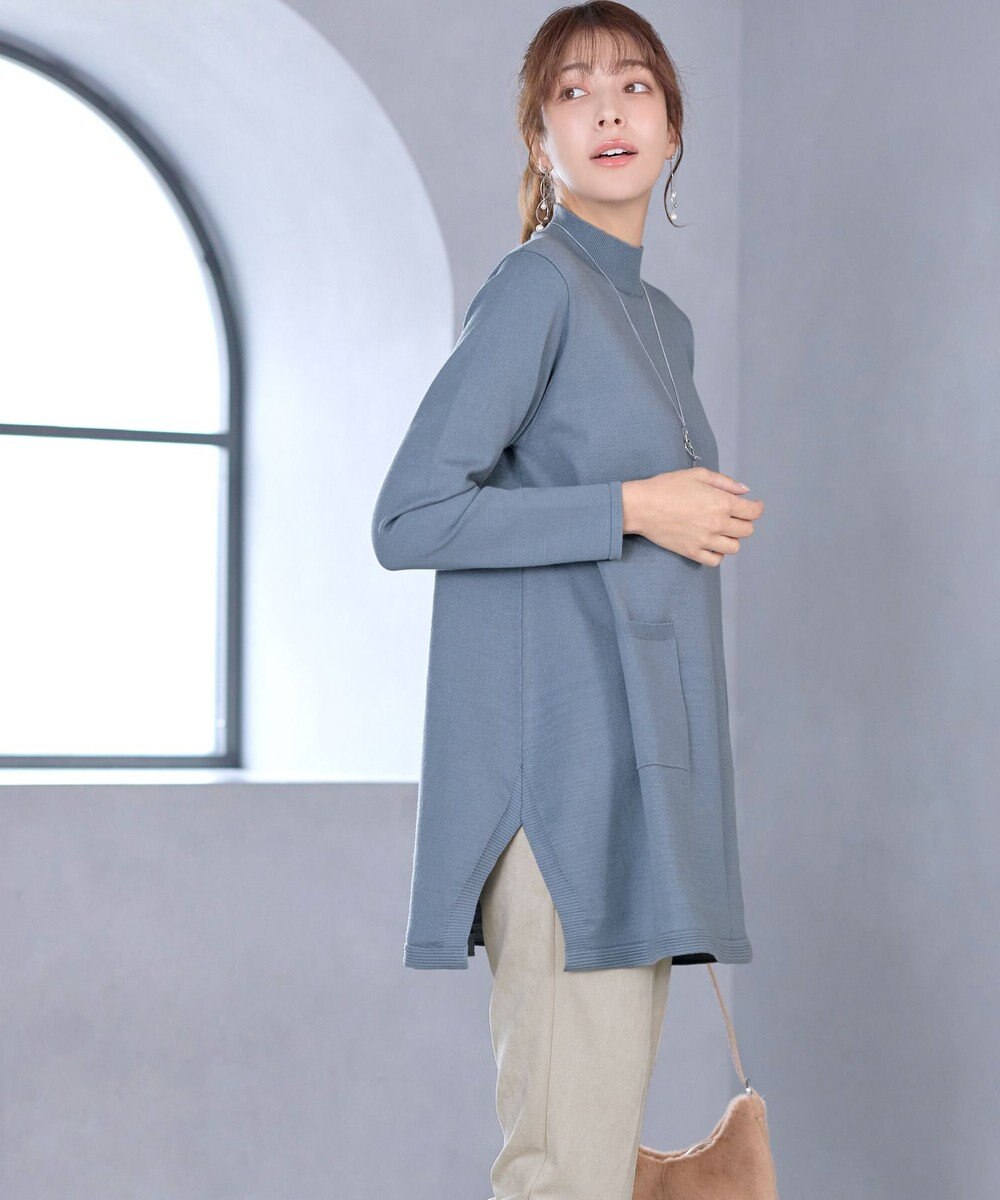 Tiaclasse ポケット付きニットチュニック 