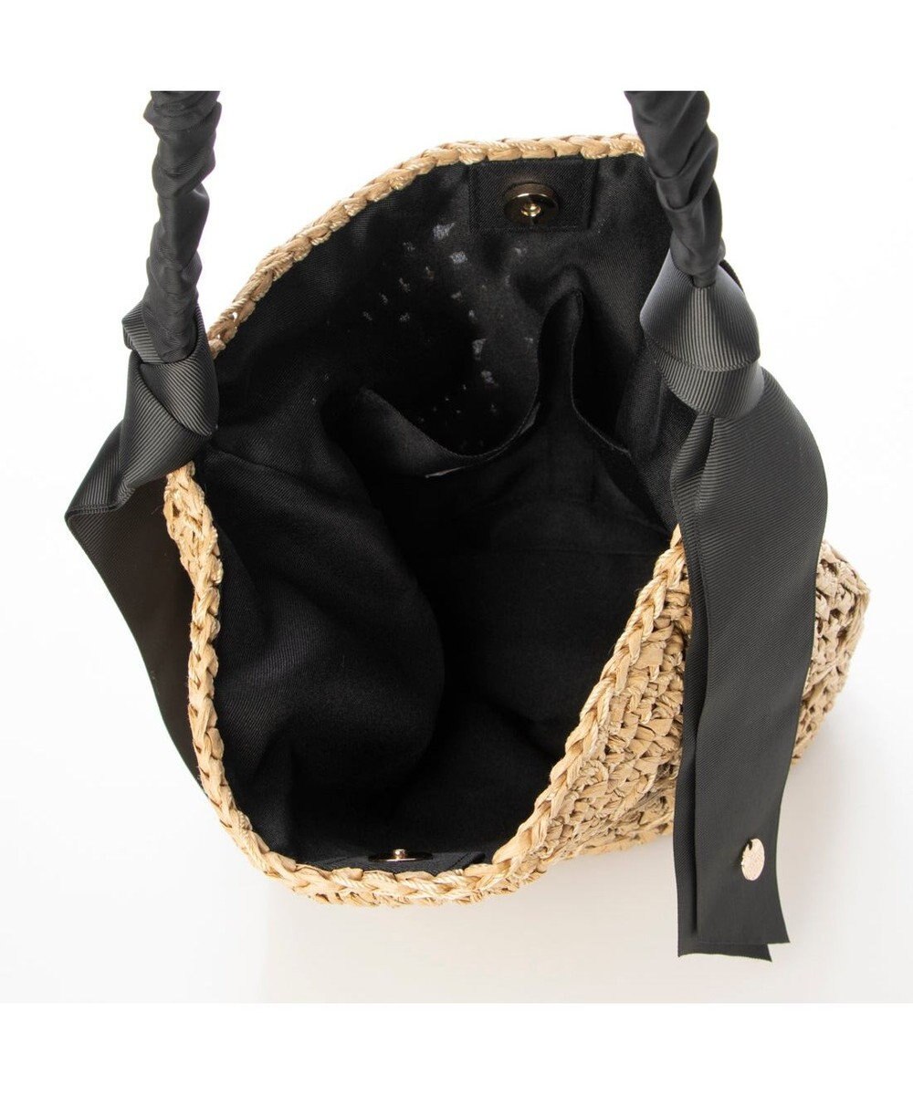 UNBILLION cachecache 下がりグログラン柄編みワンハンドルクロッシェトート 