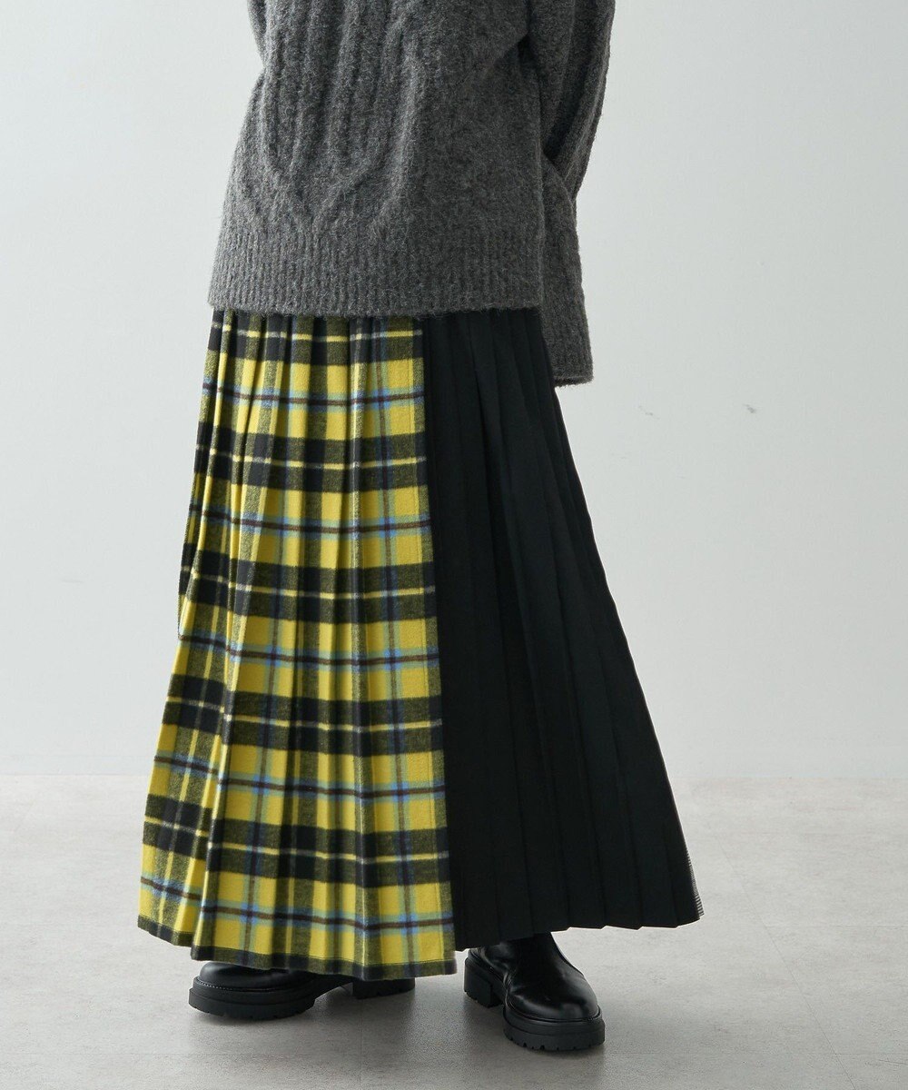 AMERICAN HOLIC シャギーチェックプリーツスカート 