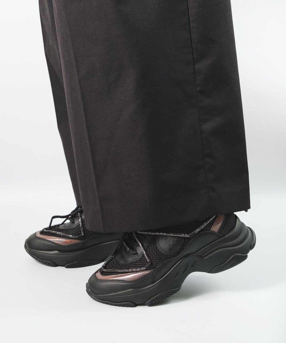 STEVE MADDEN MOTOCROSS ラインストーンダッドスニーカー 