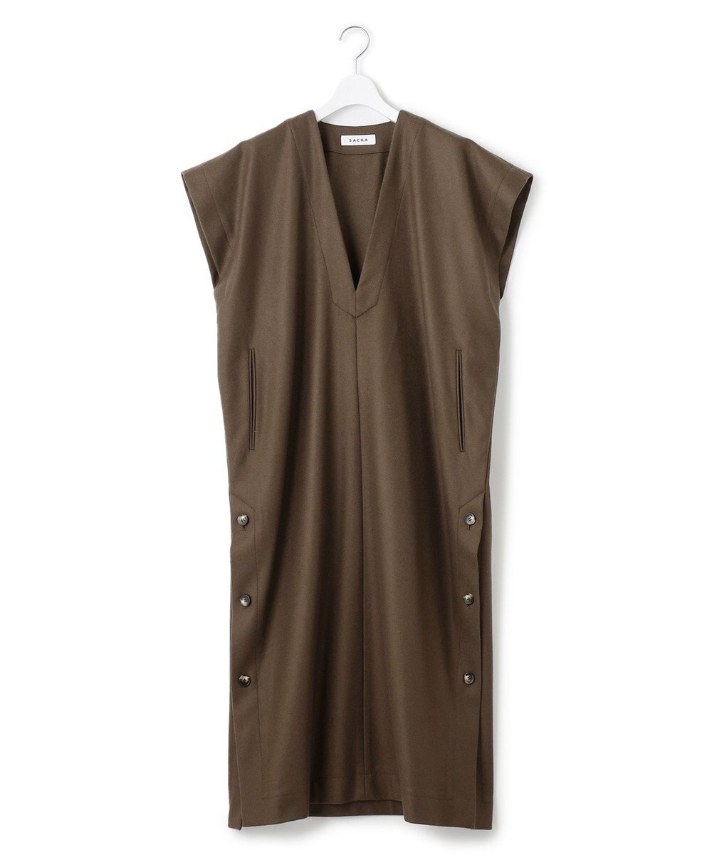 23区 【SACRA】ハイカウントメルトン ワンピース 