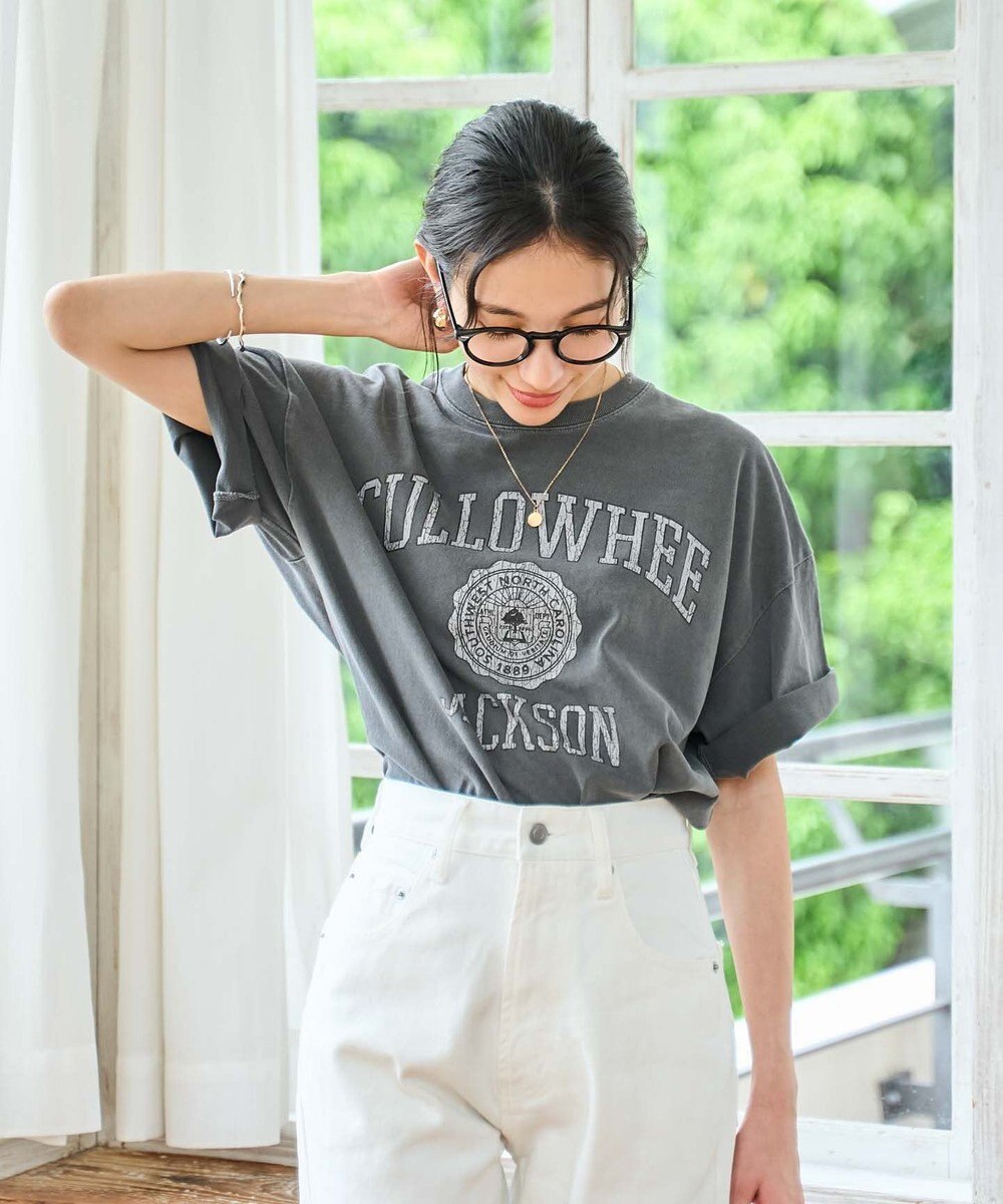 WEGO 【新色追加/ユニセックス着用アイテム/手洗い可/SMLサイズ展開】ピグメントグラフィックT（S） 