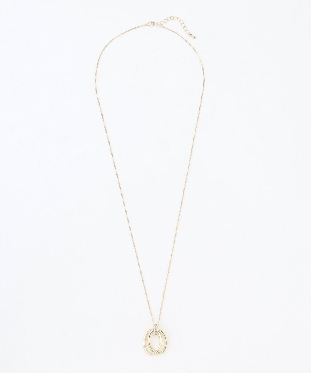 ANY SIS オーバルストーン ネックレス 