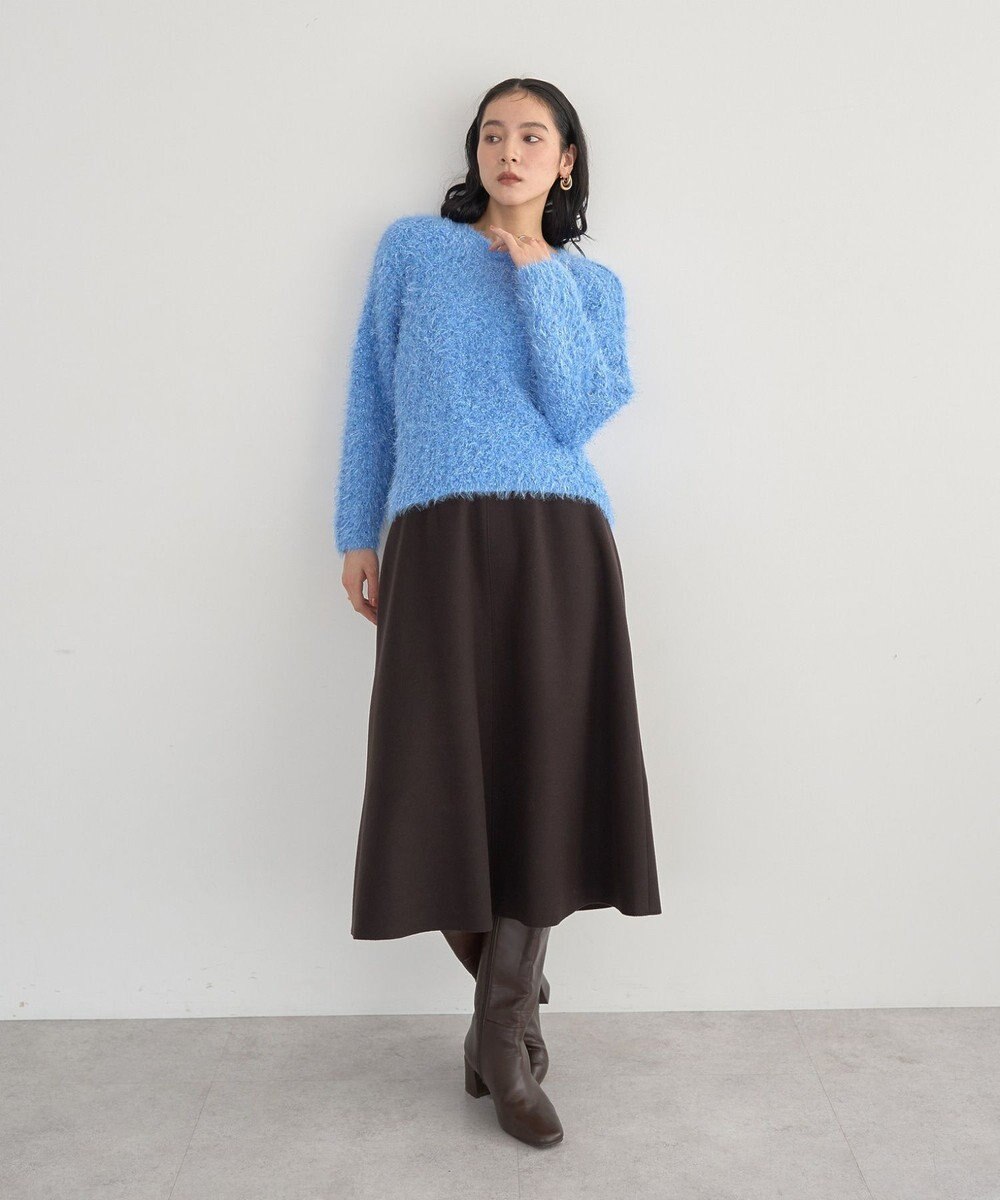 YECCA VECCA フェザーモールニット 