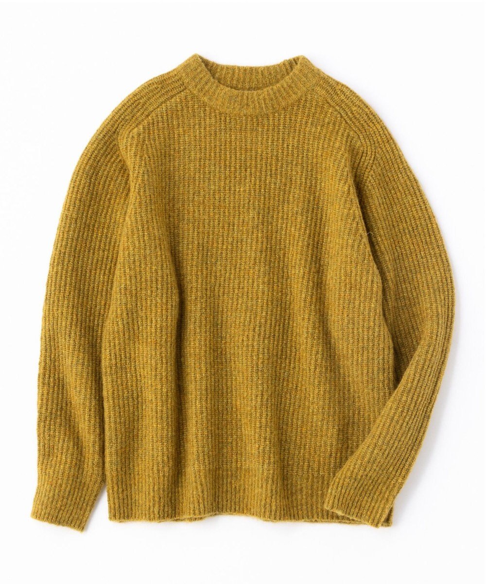 UNFILO MENS ヘアリー クルーネックニット 