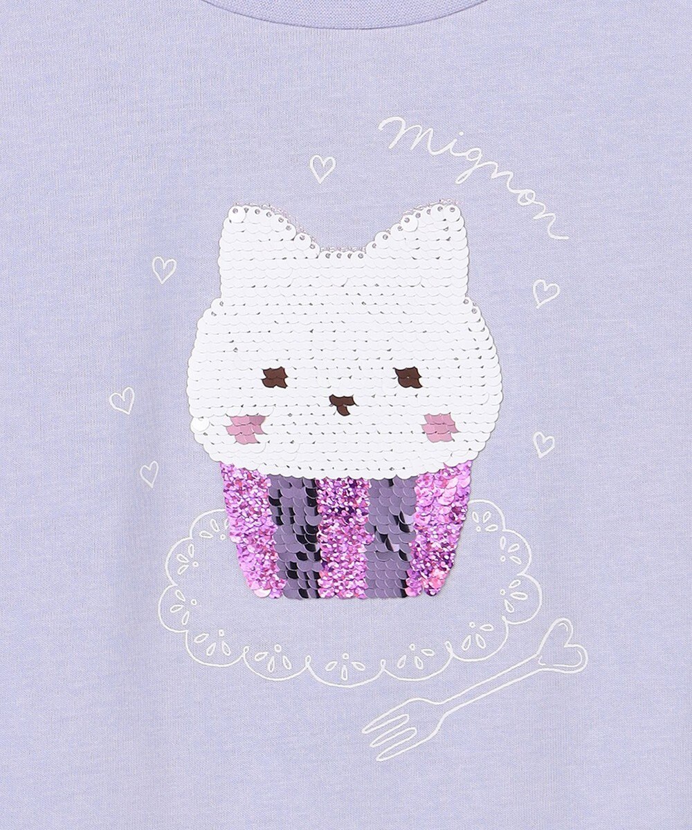 ANY KIDS 【綿100%】ドロップショルダーミラクルスパンコールTシャツ 