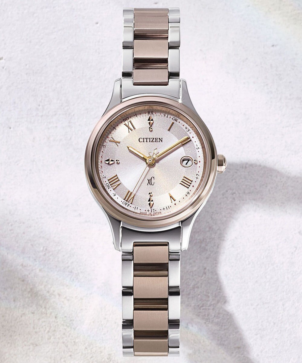 CITIZEN 【xC】北川景子 広告着用モデル エコ・ドライブ電波時計 サクラピンク 軽量 