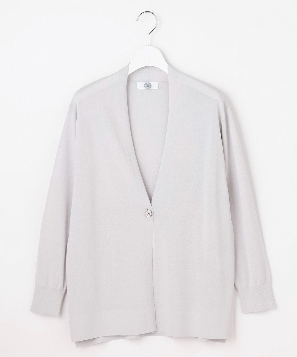 J.PRESS LADIES COOL ヴィスコース ミドル丈 カーディガン 