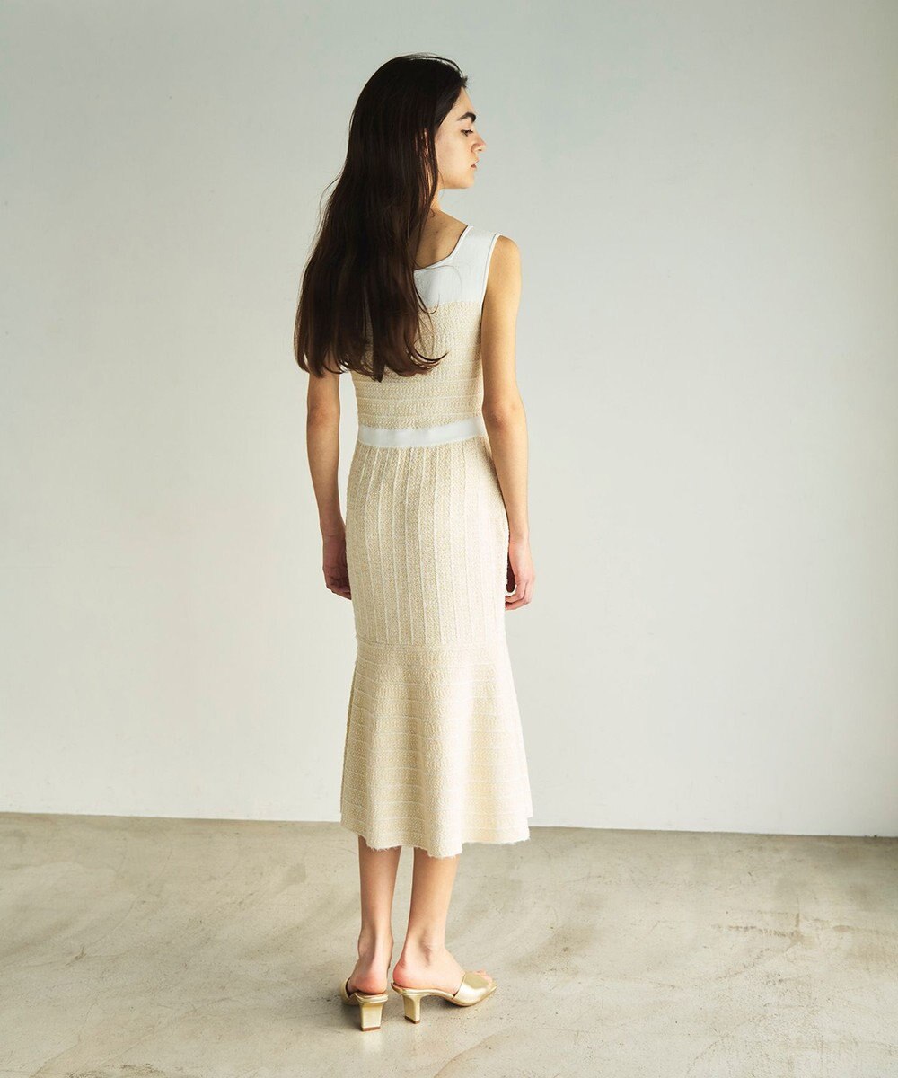 GRACE CONTINENTAL ツイードマーメイドニットワンピース 