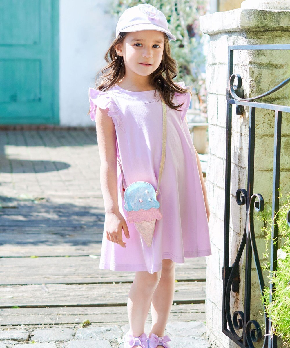 ANY KIDS ひんやりクール カットソーワンピース 