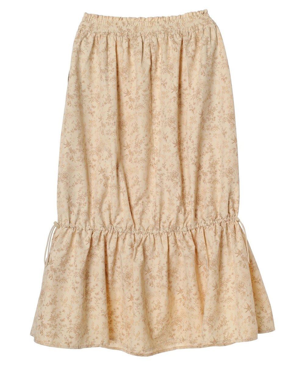 earth music&ecology フラワーティアードテックスカート 