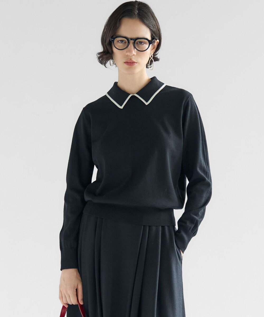 23区 S 【洗える】ウーステッドウール ポロニット 