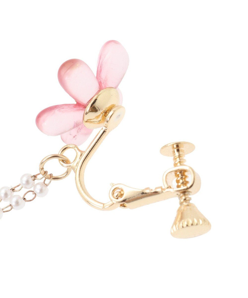 Maison de FLEUR クリアフラワーイヤリング 