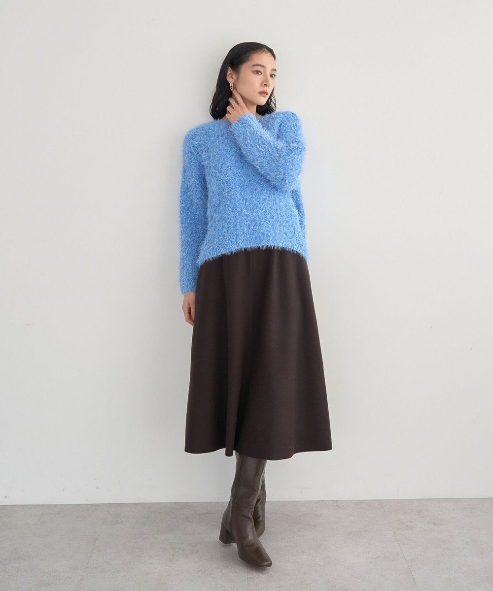 YECCA VECCA フェザーモールニット 