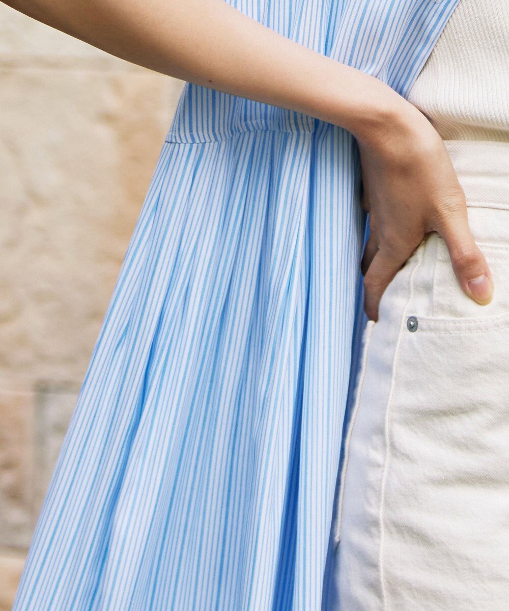 Tiaclasse 【洗える】サイドタックスキッパーシャツワンピース 